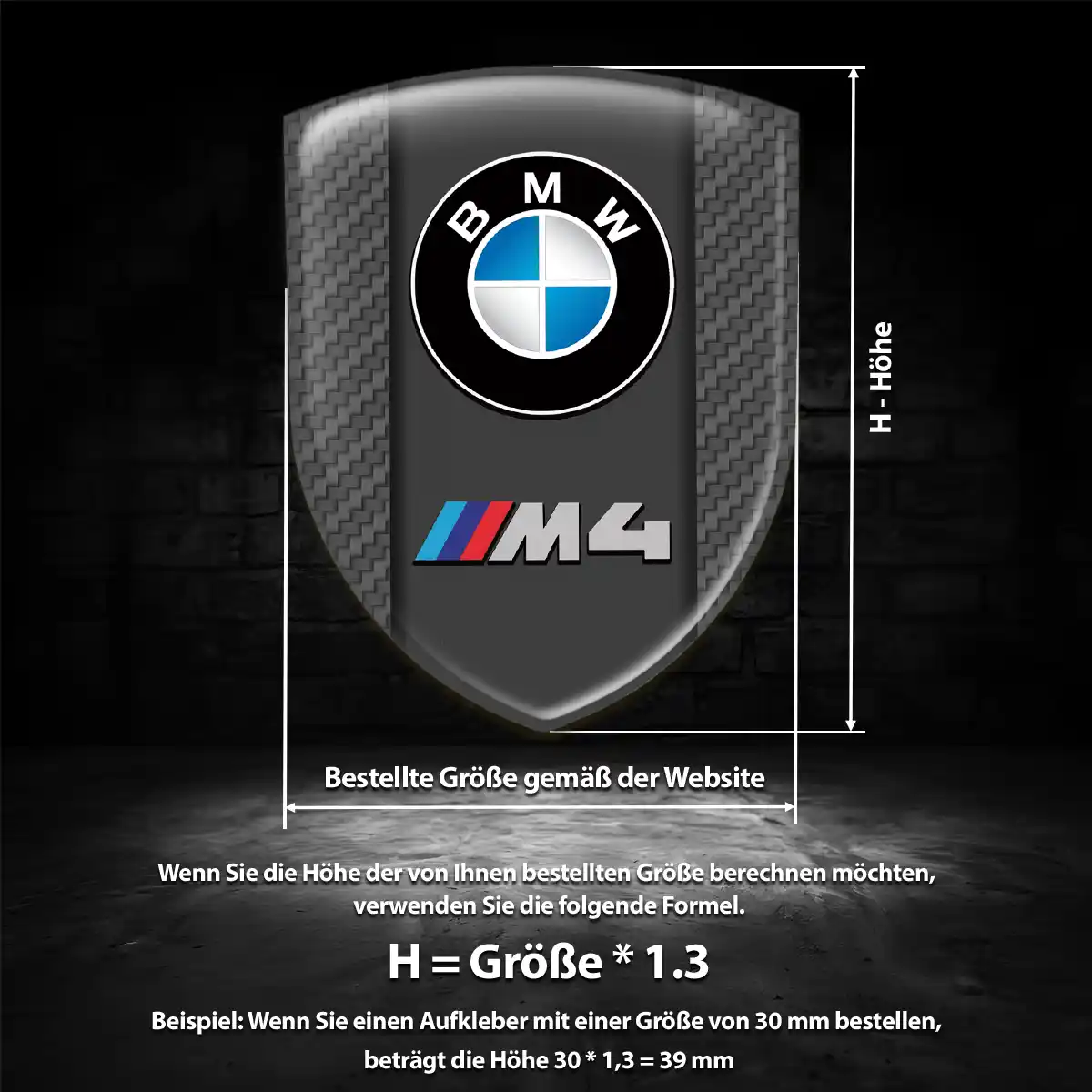 BMW Wappen Aufkleber Emblem Stilvolles Design
