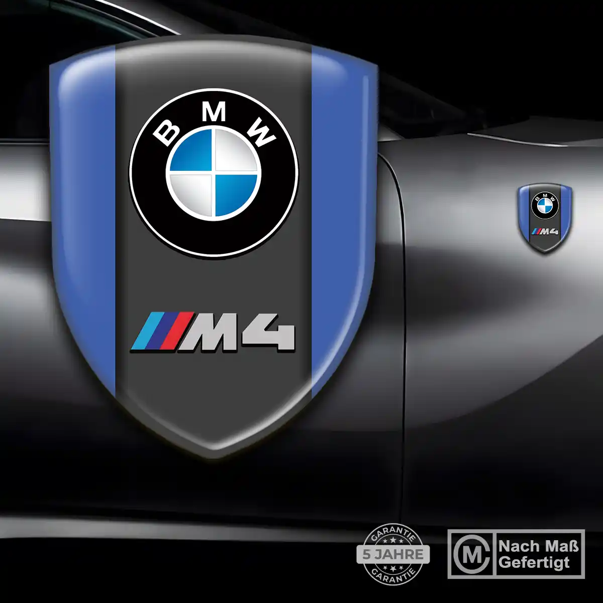 BMW Wappen Aufkleber Interieurdesign