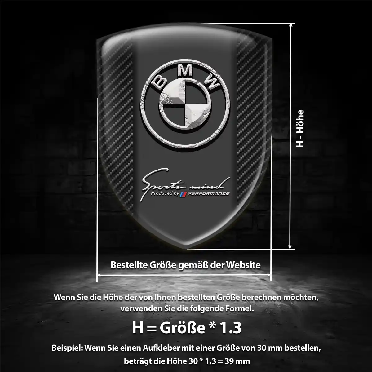 BMW Wappen Aufkleber Limitierte Auflage