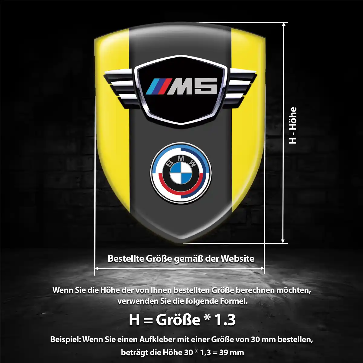 BMW Wappen Aufkleber Luxus-Edition