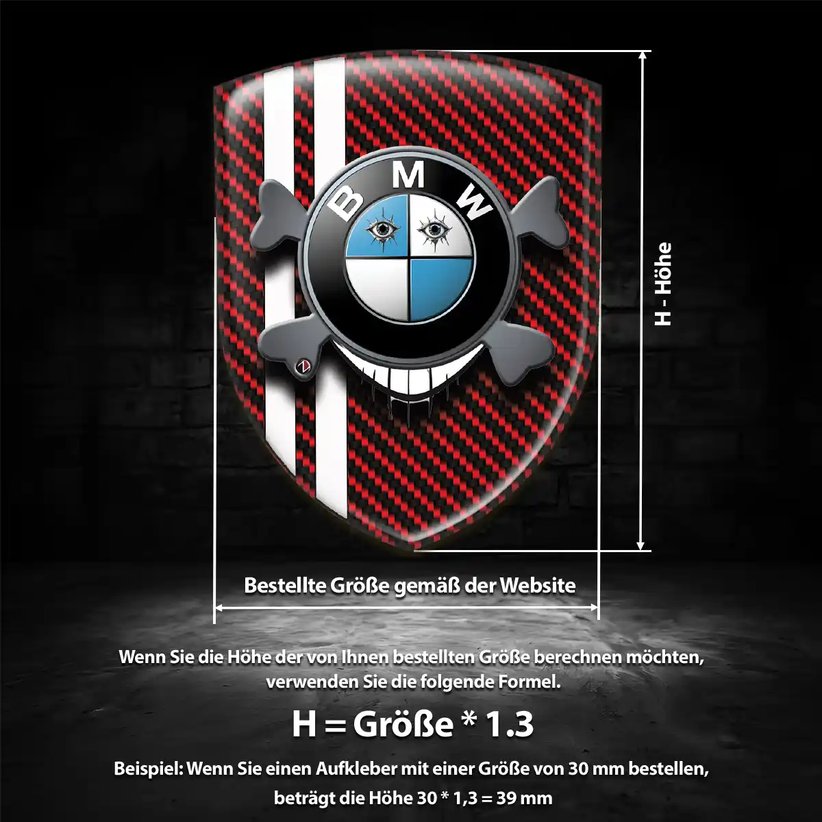 BMW Wappen Aufkleber Premium-Edition