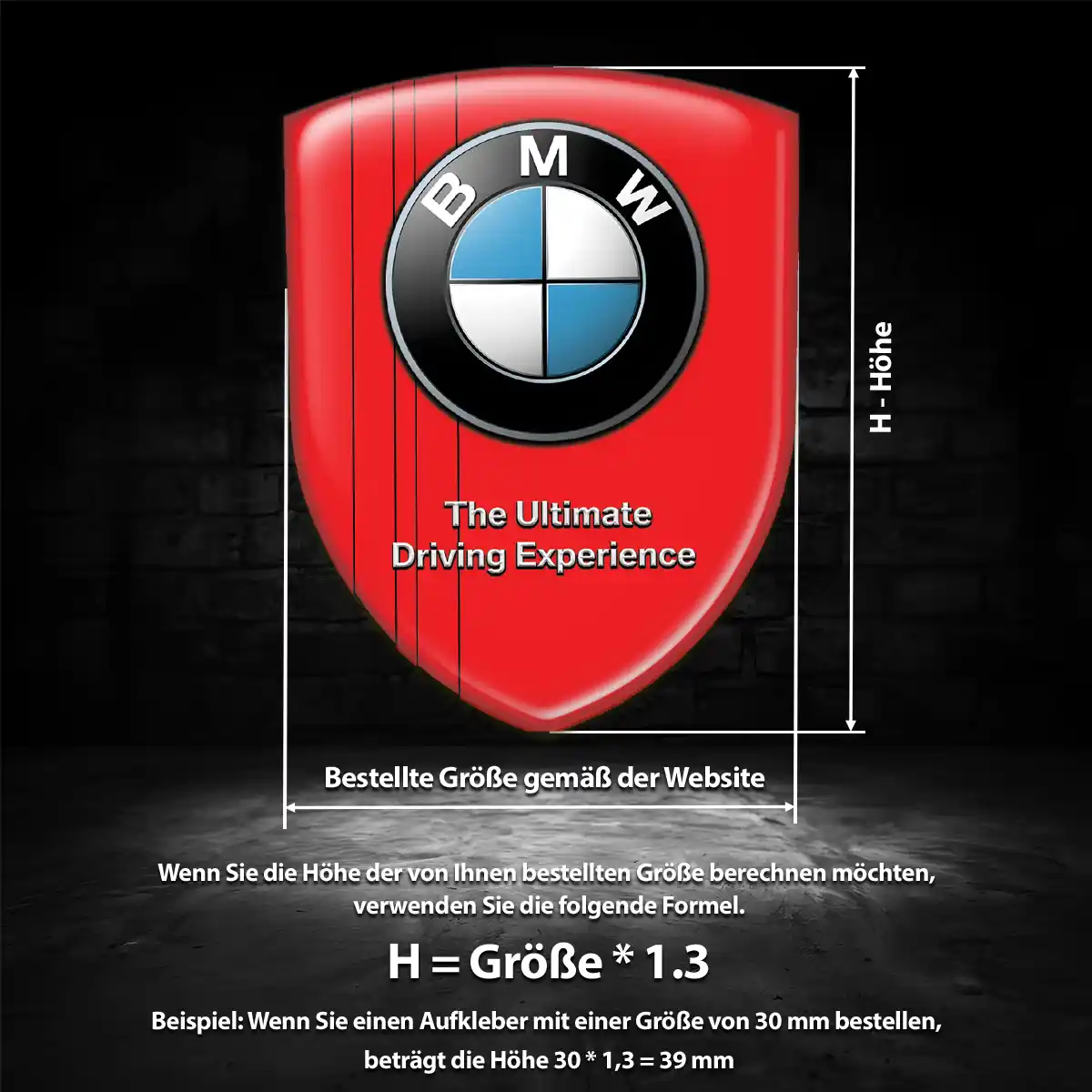 BMW Wappen Aufkleber Premiumqualität