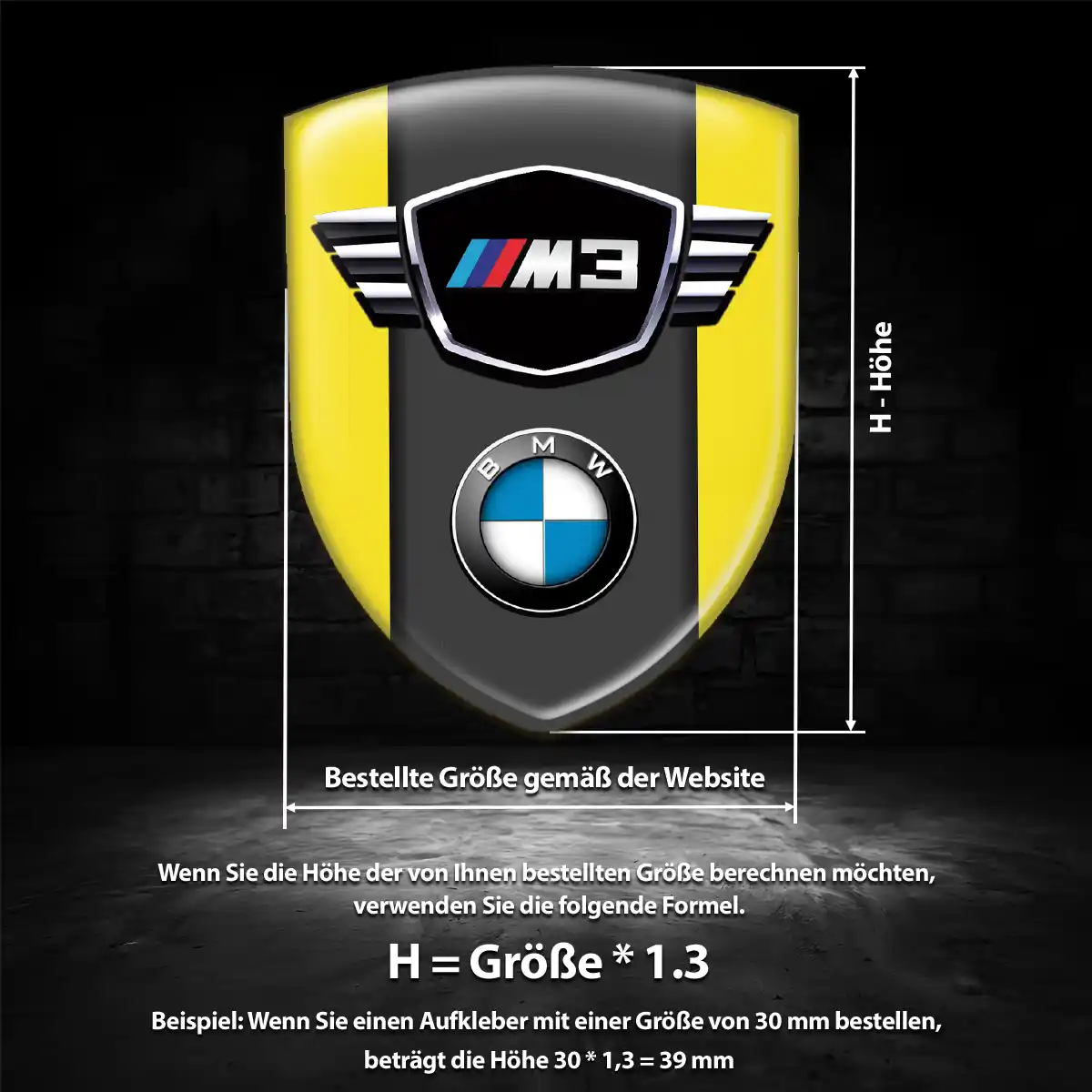 BMW Wappen Aufkleber Stilvolles Design