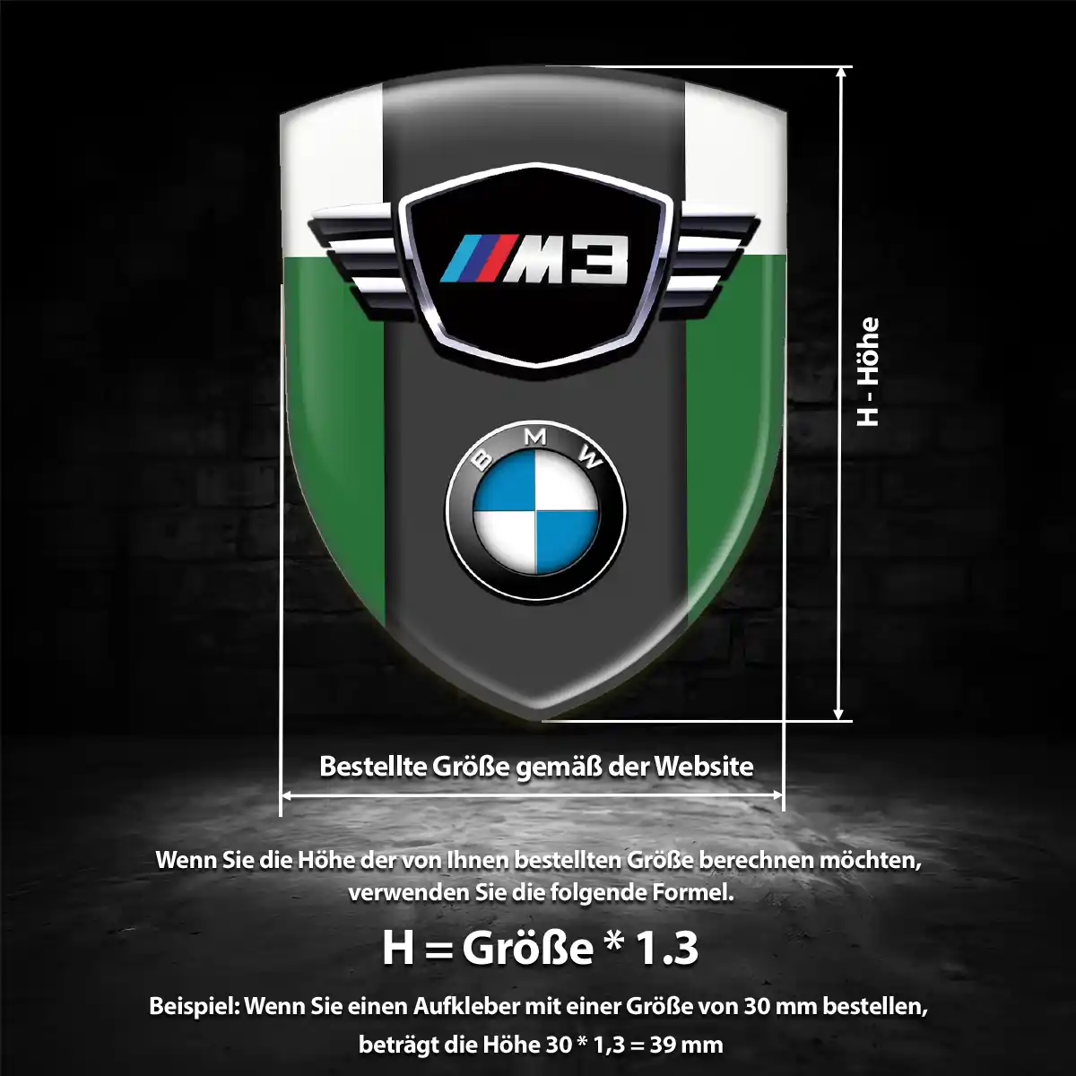 BMW Wappen Emblem Aufkleber Auto Limitierte Auflage