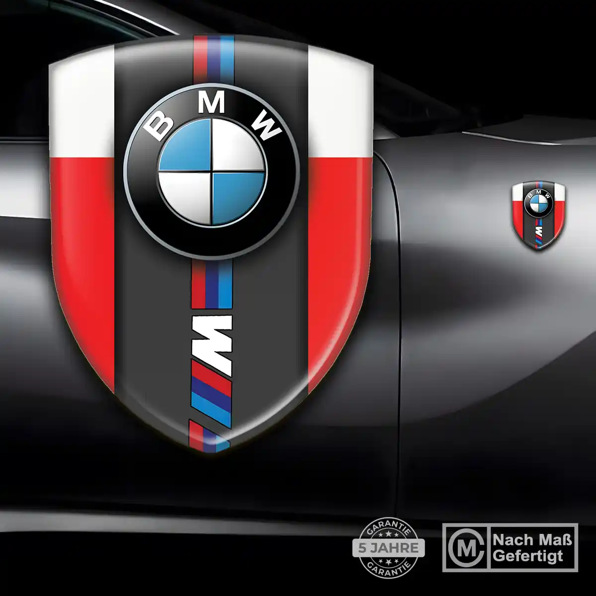 BMW Wappen Emblem Aufkleber Interieurdesign