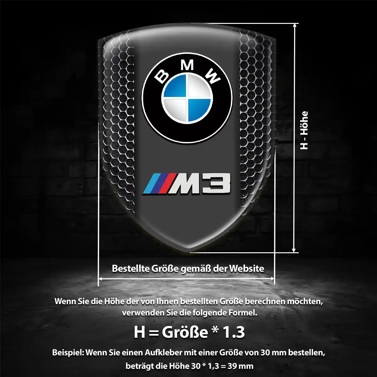 BMW Wappen Emblem Aufkleber Limitierte Auflage