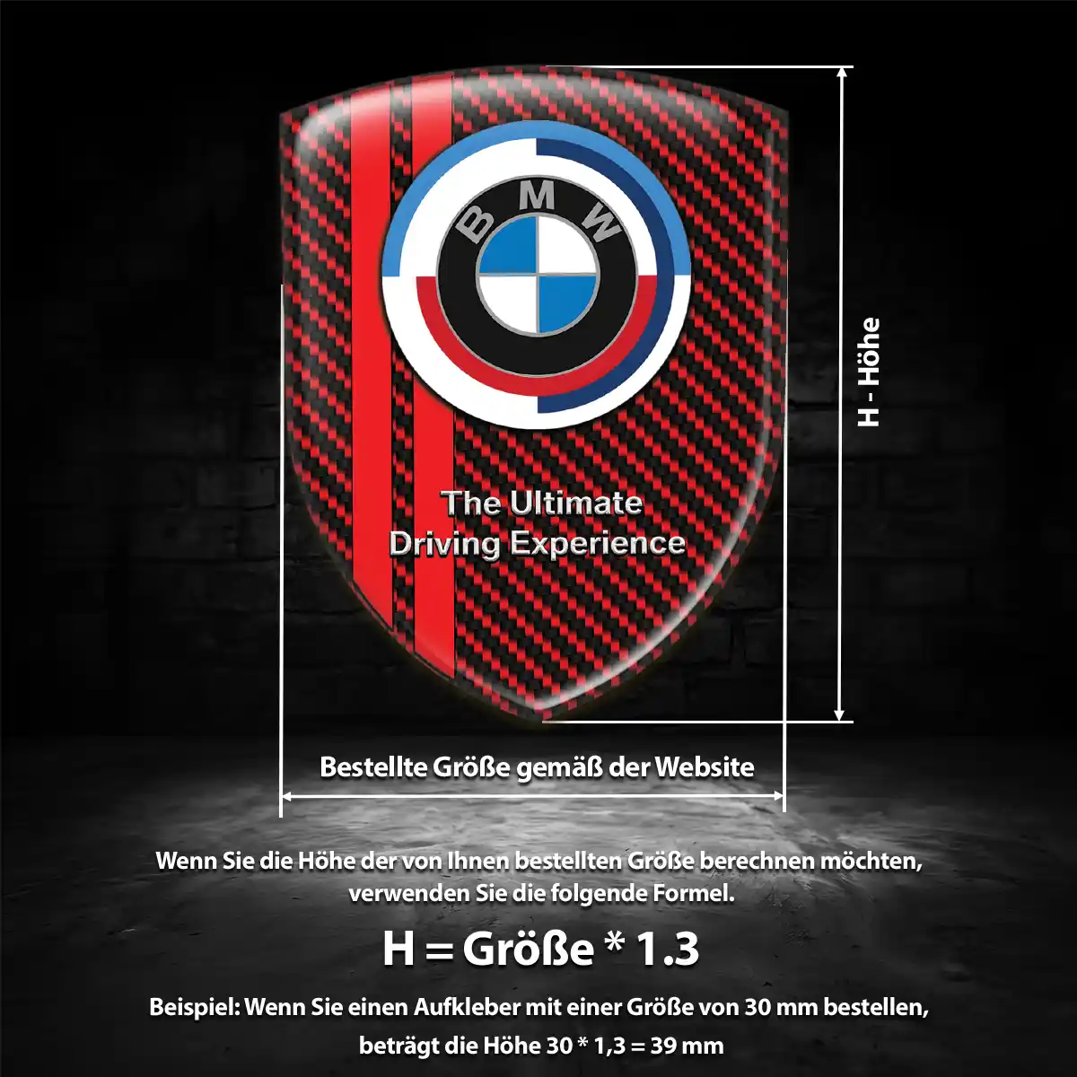 BMW Wappen Emblem Aufkleber Premium-Edition