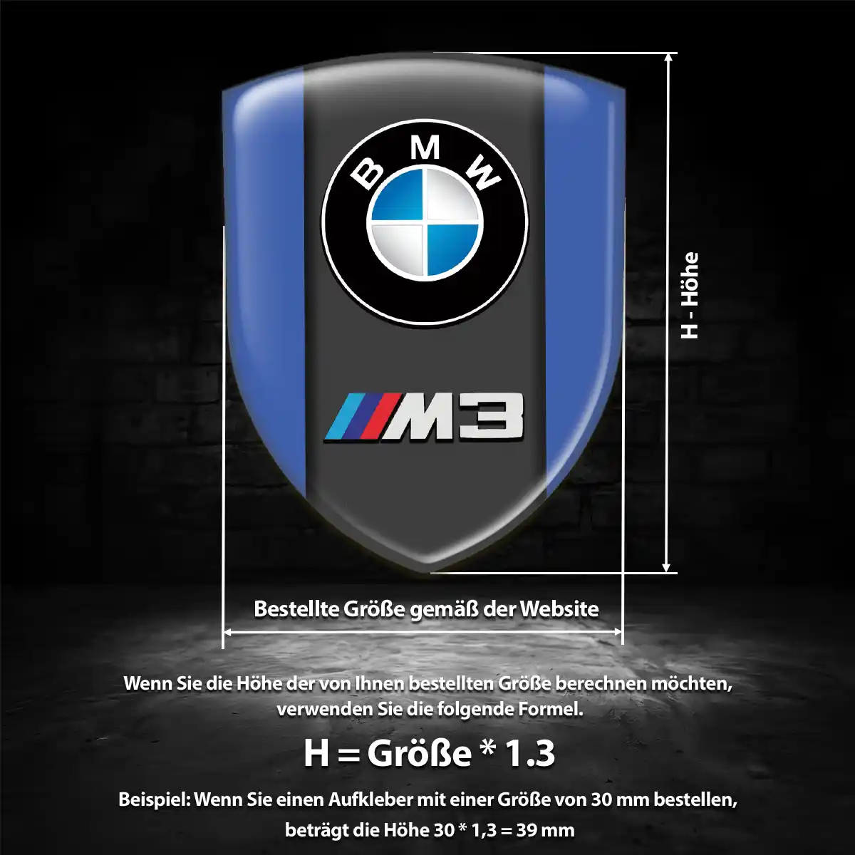 BMW Wappen Emblem Aufkleber Stilvolles Design