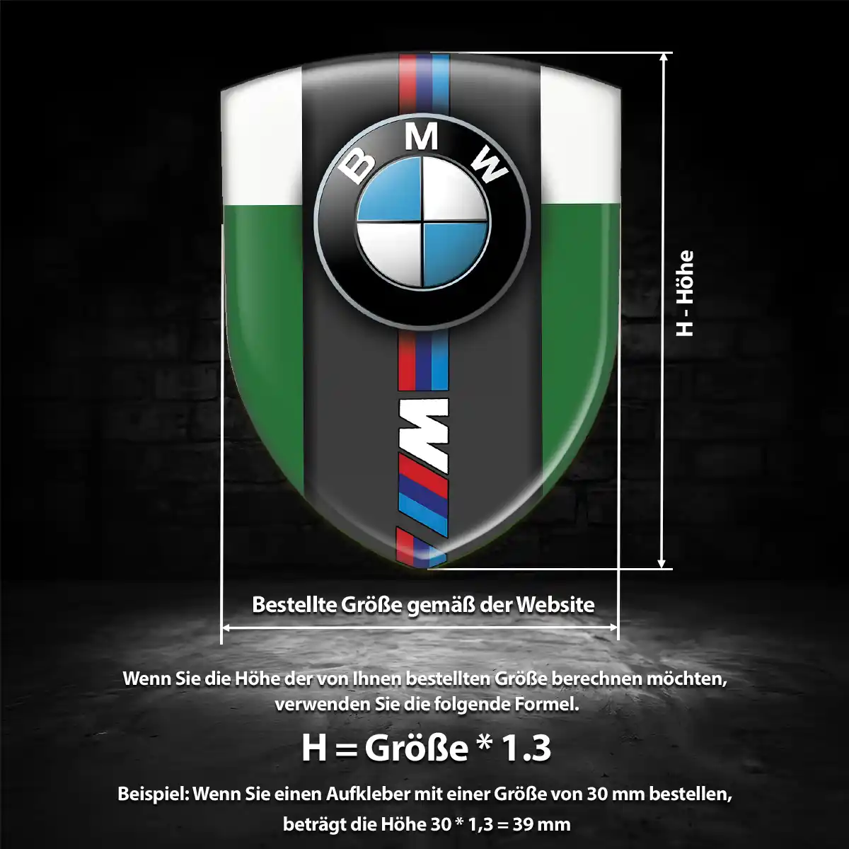 BMW Wappen Emblem Hochwertiges Harz