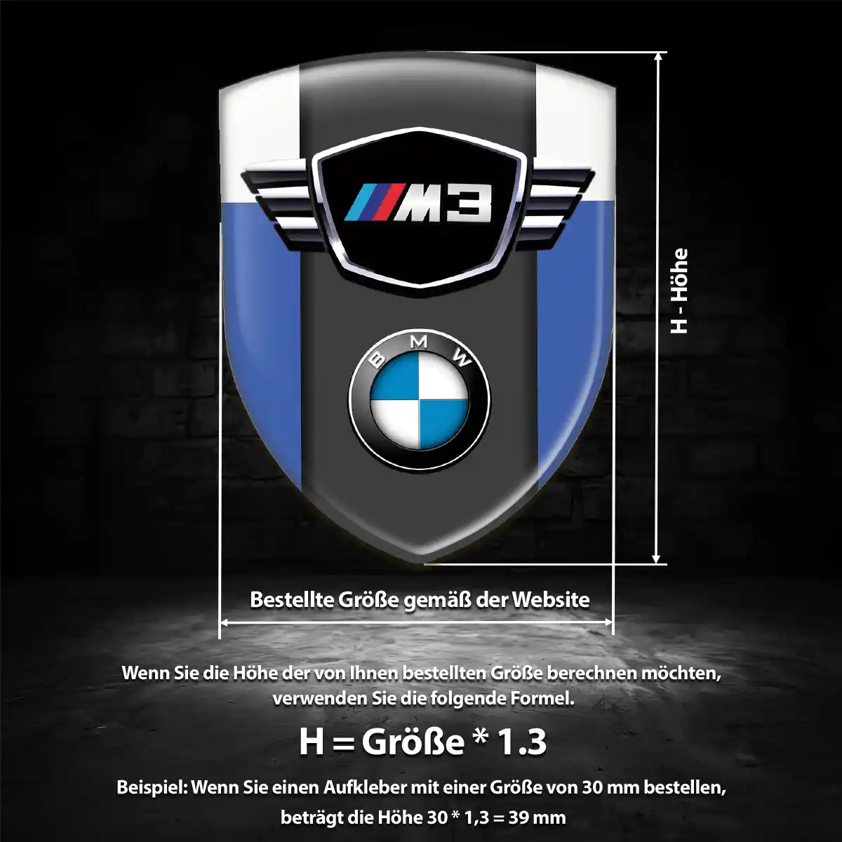 BMW Wappen Emblem Premiumqualität