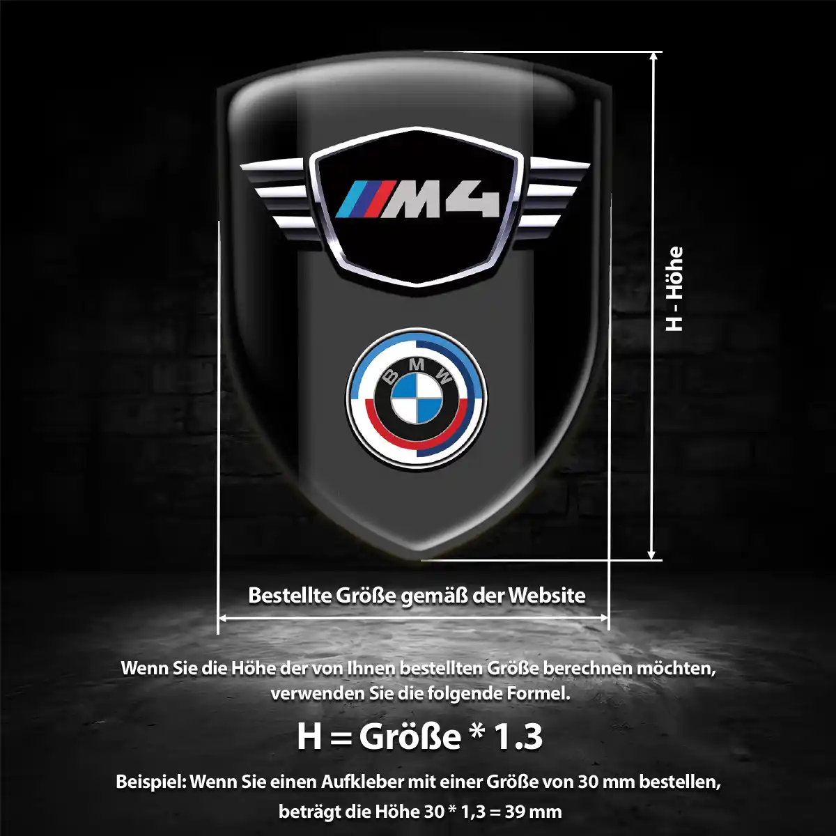 BMW Wappen Emblem Stilvolles Design