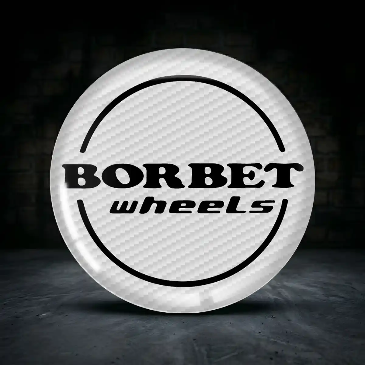 Borbet Aufkleber Felgenemblem Silikon Luxus-Edition