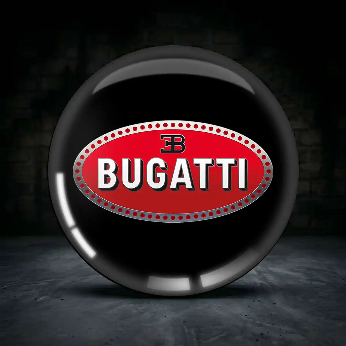 Bugatti 3D Gel Aufkleber Embleme Stilvolles Design