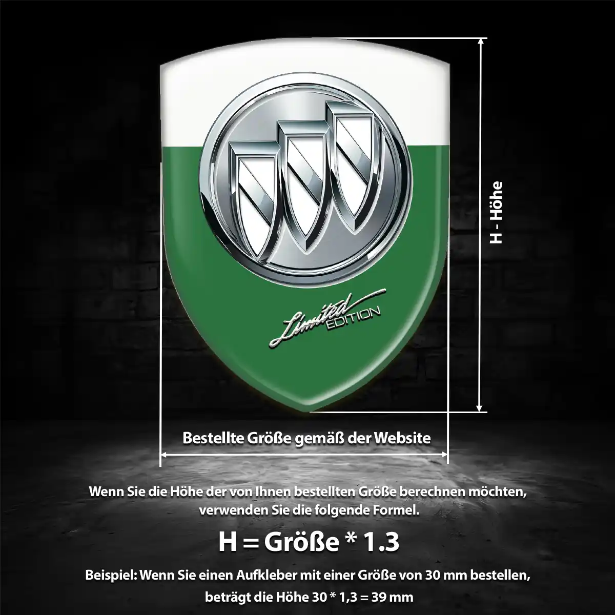 Buick 3D Gel Aufkleber Emblem Auto Hohe Qualität