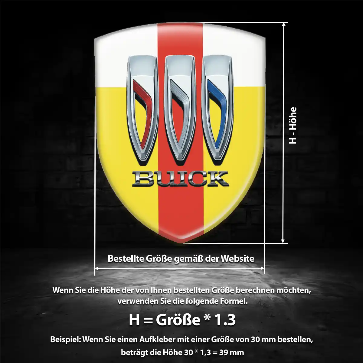 Buick 3D Gel Aufkleber Emblem Auto Luxus-Edition