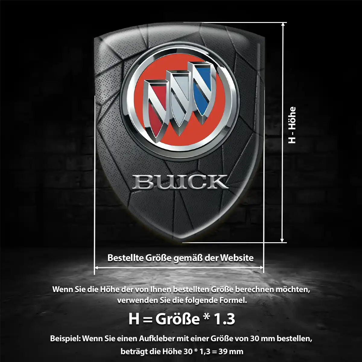 Buick 3D Gel Aufkleber Emblem Auto Premium-Edition