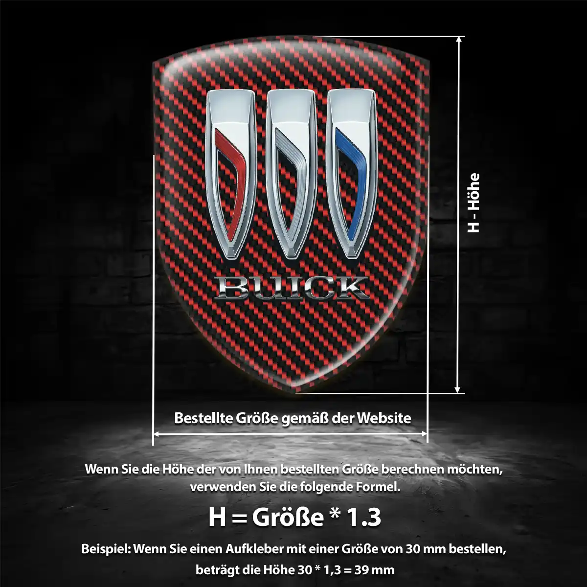 Buick 3D Gel Aufkleber Emblem Auto Stilvolles Design