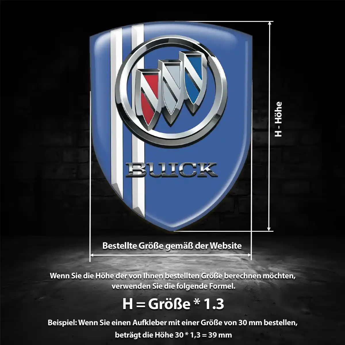 Buick 3D Gel Aufkleber Embleme Auto Hohe Qualität