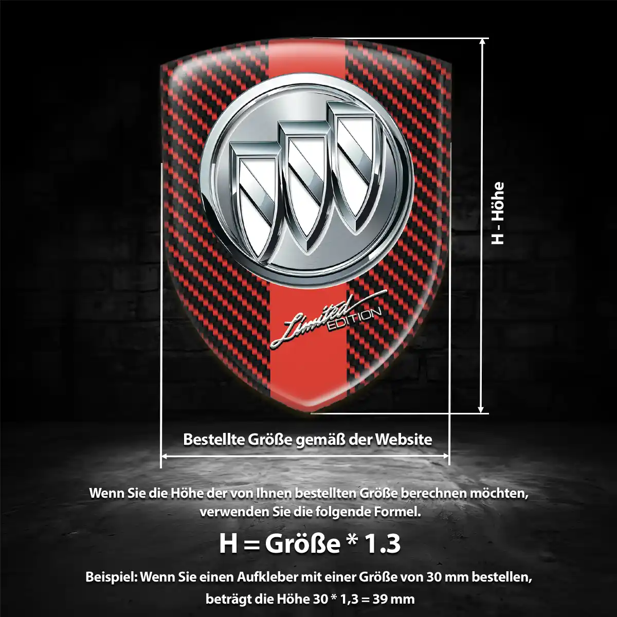 Buick 3D Gel Aufkleber Embleme Auto Luxus-Edition