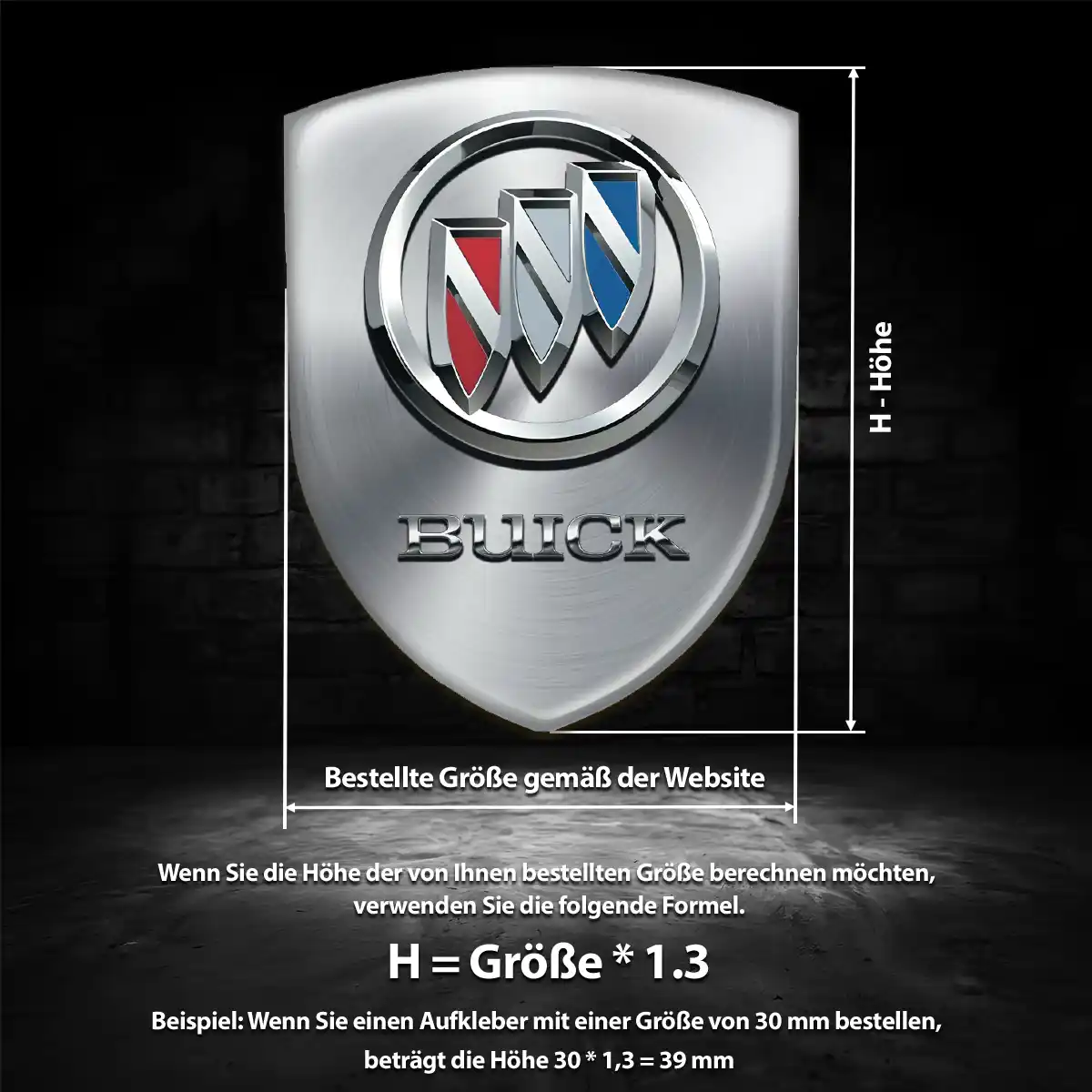 Buick 3D Gel Aufkleber Embleme Auto Premium-Edition