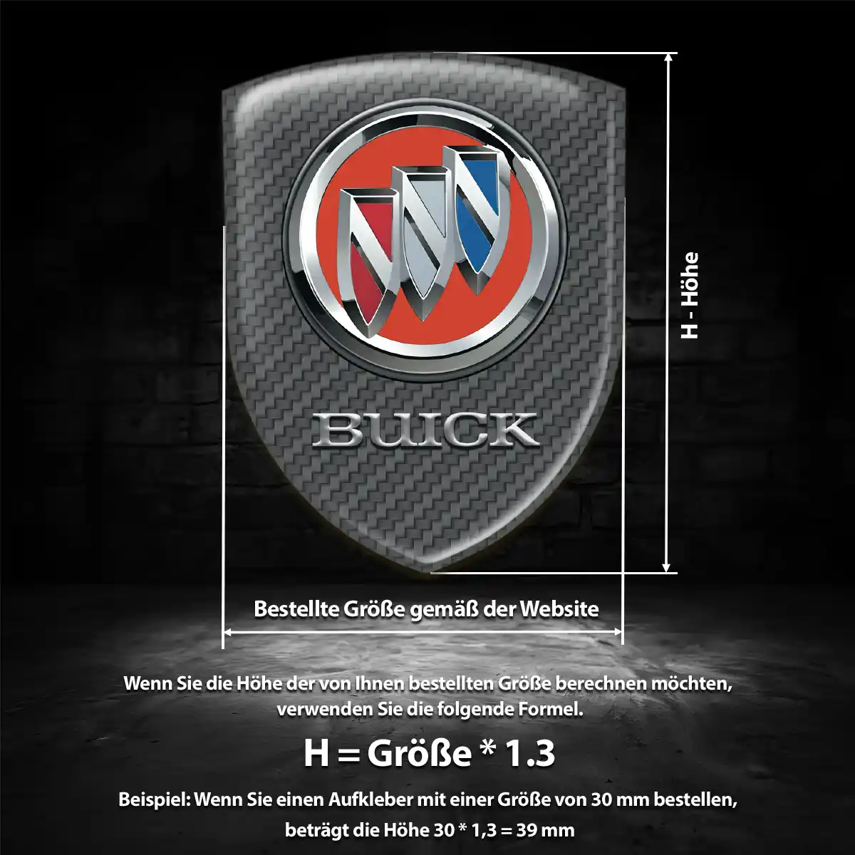 Buick 3D Gel Aufkleber Embleme Auto Tuningfahrzeug