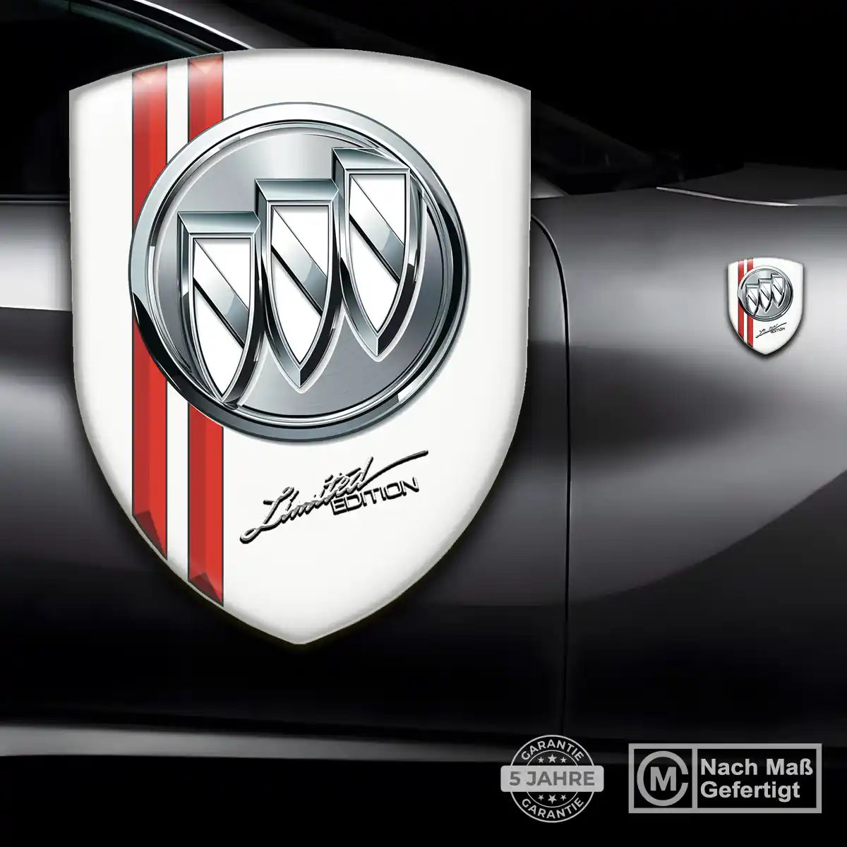 Buick 3D Gel Aufkleber Silikon Auto Elegantes Design