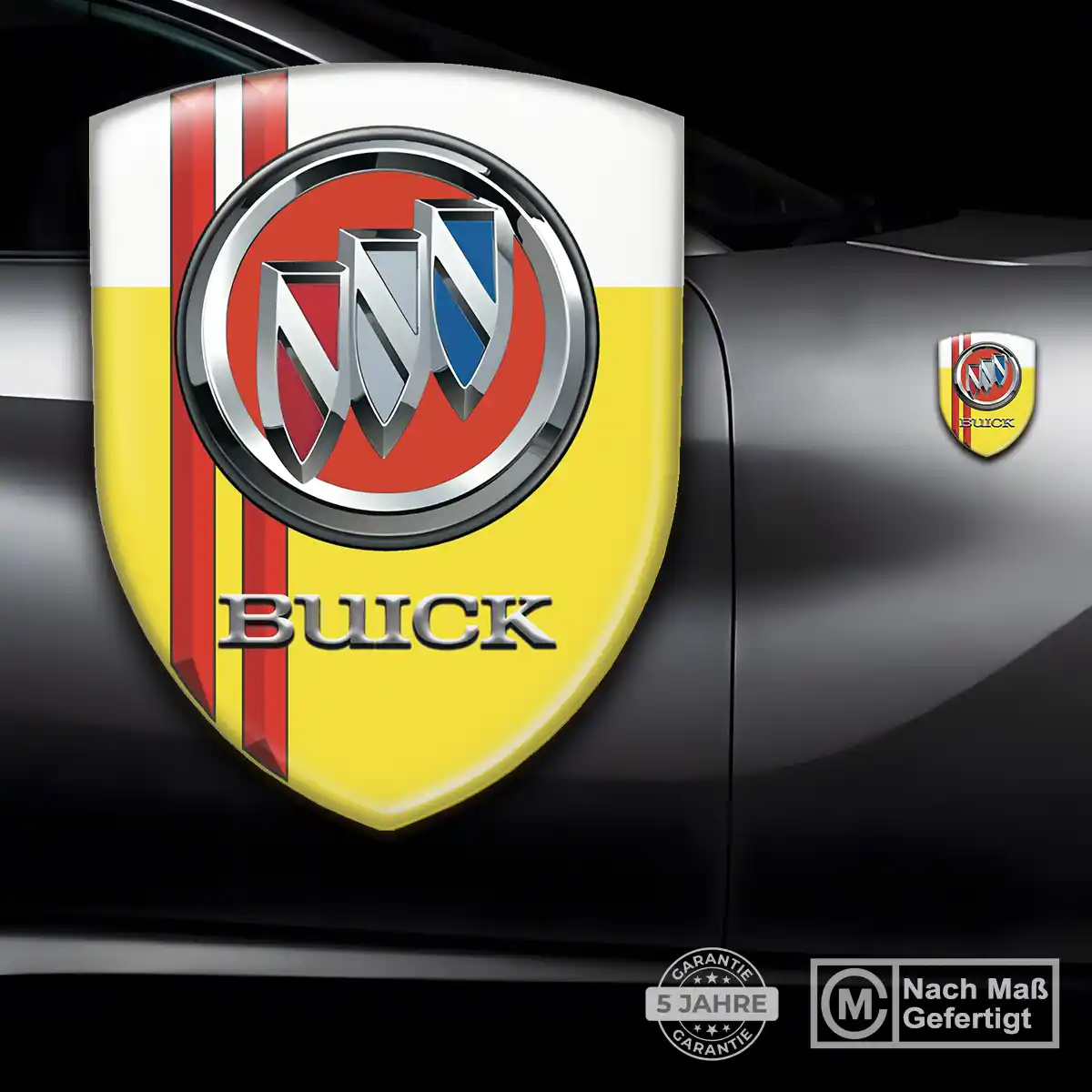 Buick 3D Gel Aufkleber Silikon Edles Design