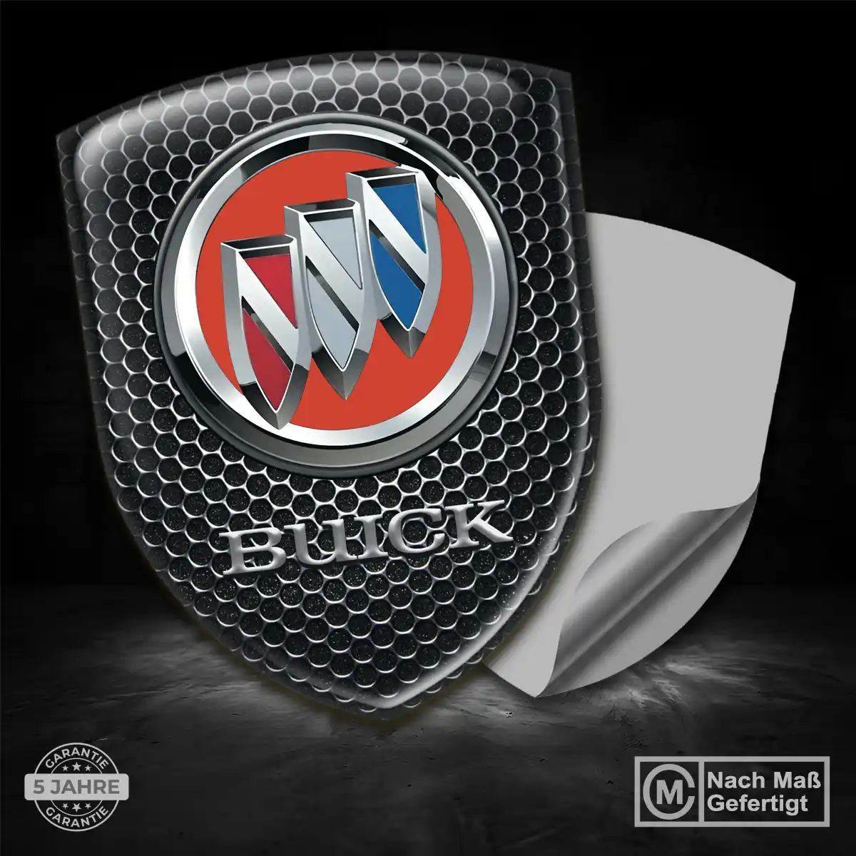 Buick 3D Gel Aufkleber Silikon Elegantes Design