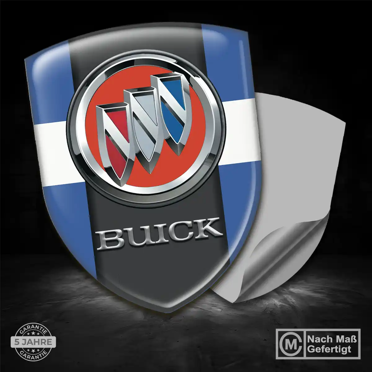 Buick 3D Gel Aufkleber Silikon Premiumqualität