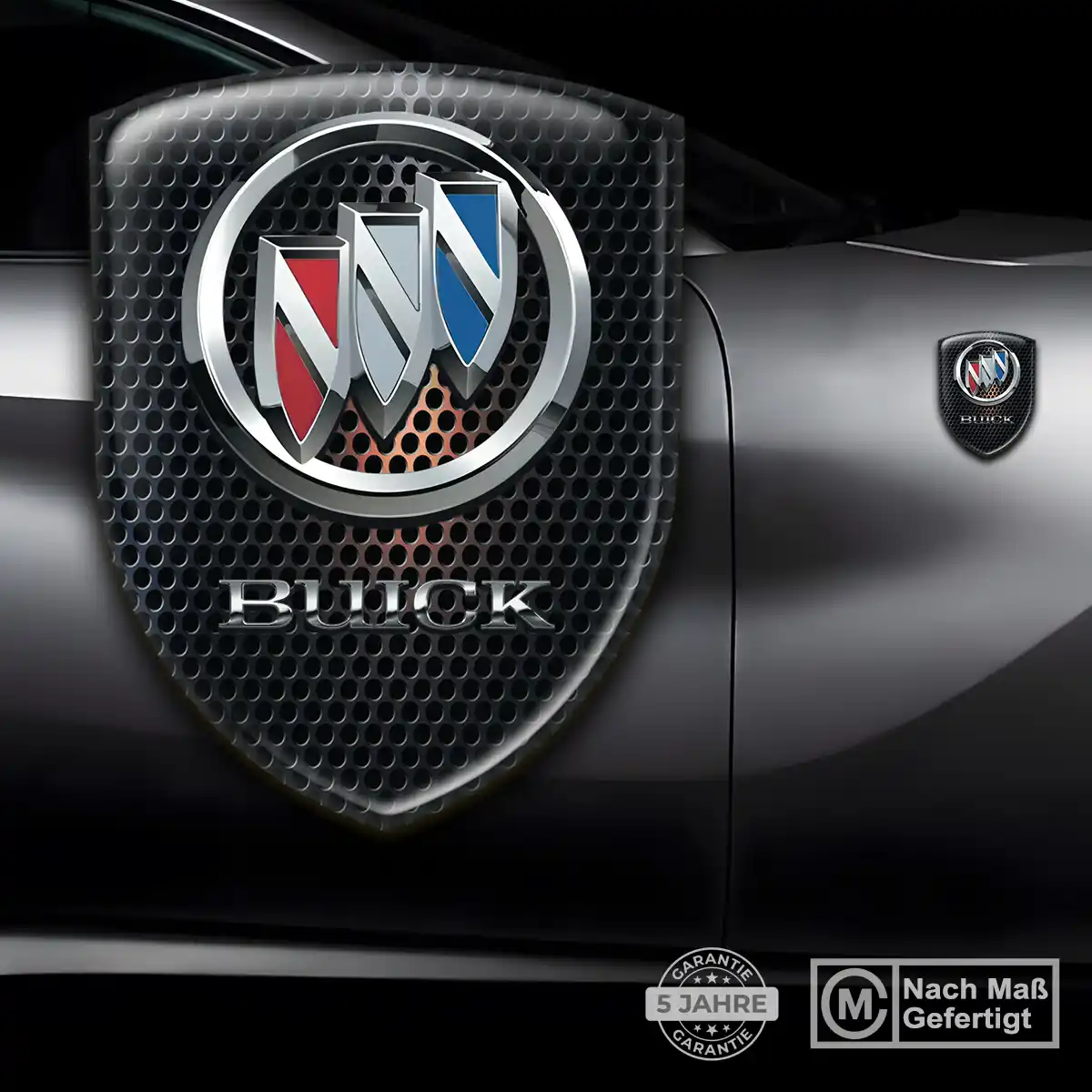 Buick 3D Gel Aufkleber Silikon Stilvolles Design