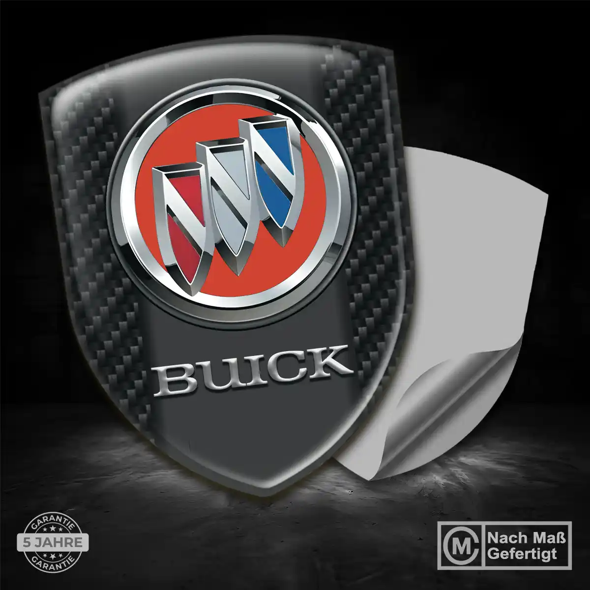 Buick 3D Gel Aufkleber Stilvolles Design