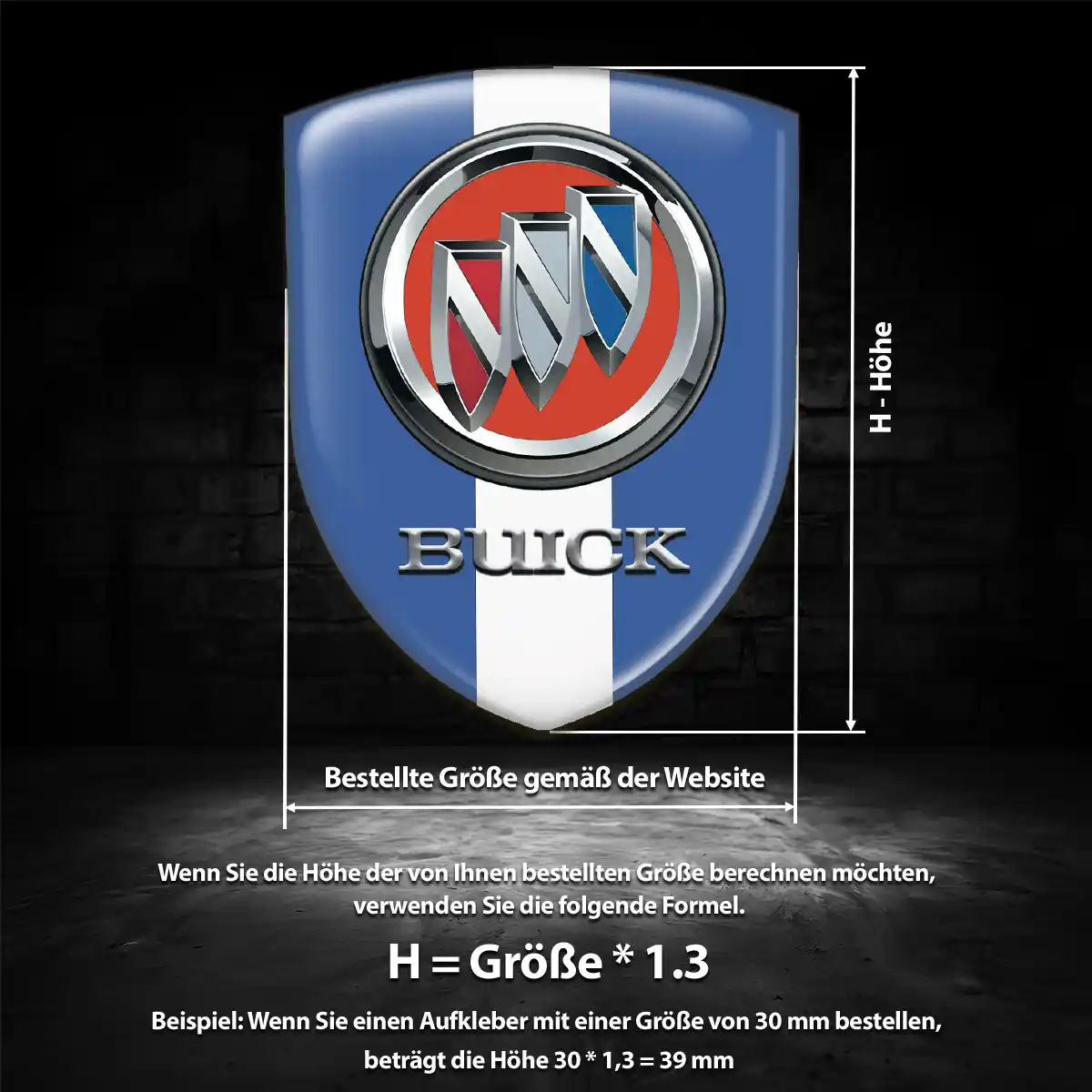 Buick 3D Gel Aufkleber Wappen Auto Luxus-Edition