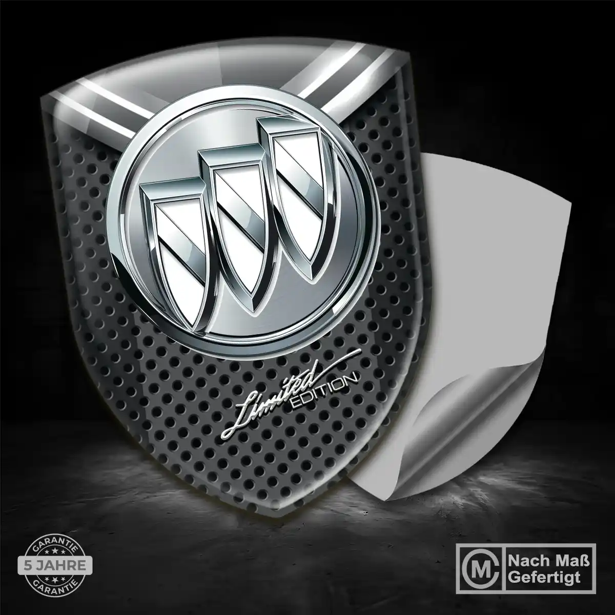 Buick 3D Gel Aufkleber Wappen Elegantes Design