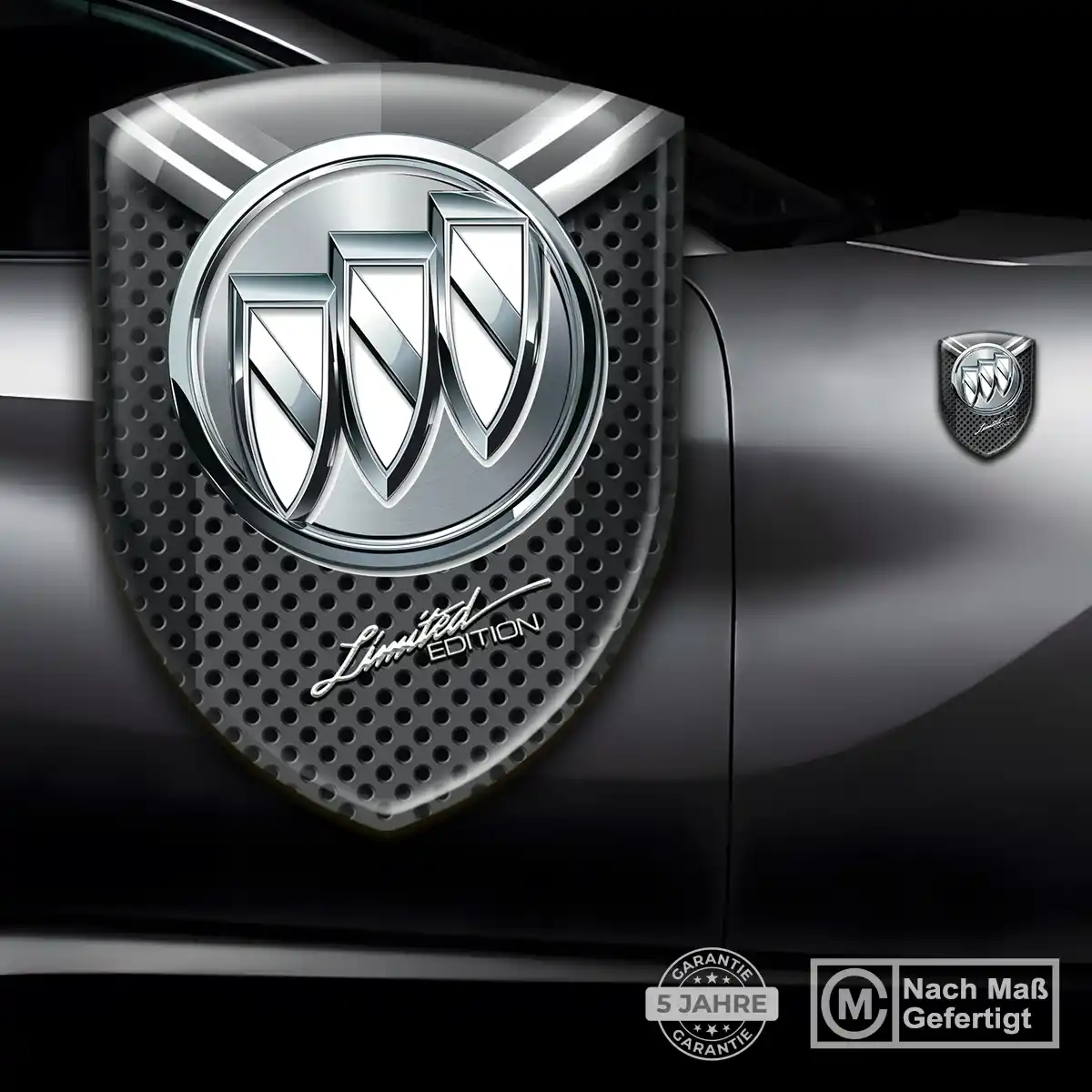 Buick 3D Gel Aufkleber Wappen Elegantes Design