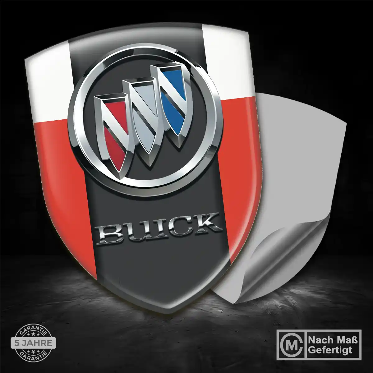 Buick 3D Gel Aufkleber Wappen Hochwertiges Harz