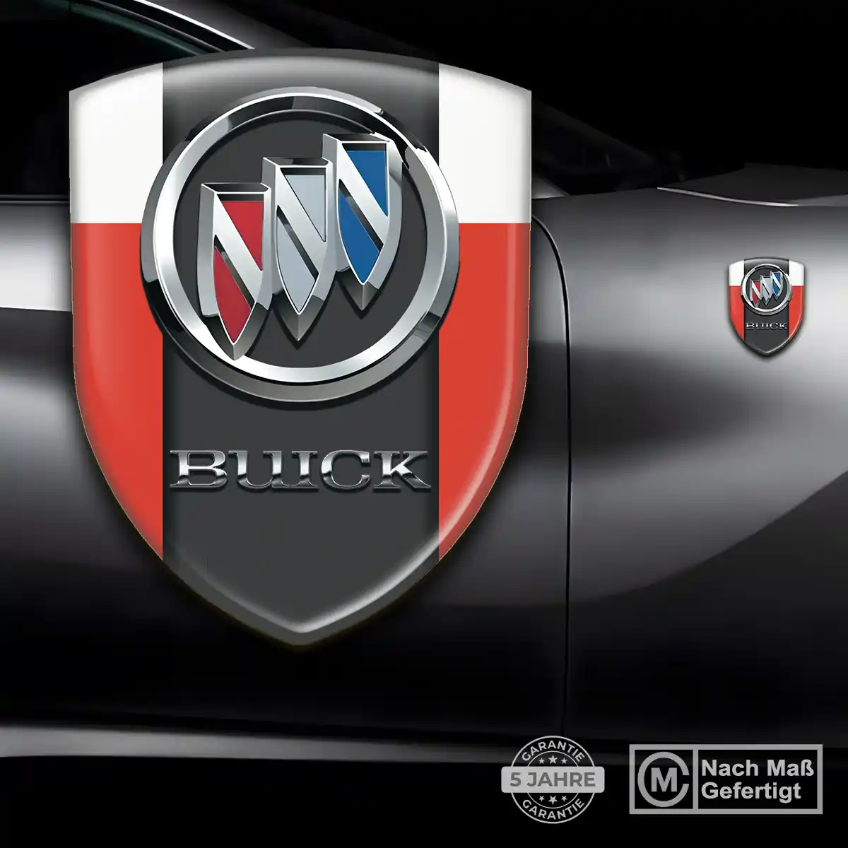 Buick 3D Gel Aufkleber Wappen Hochwertiges Harz