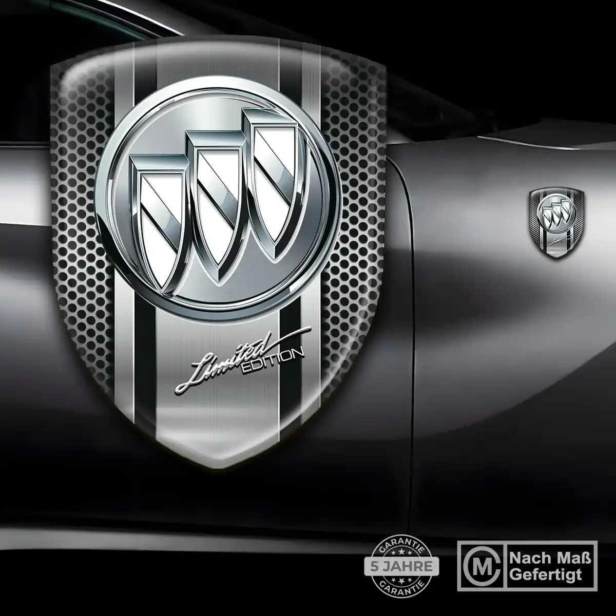 Buick 3D Gel Aufkleber Wappen Limitierte Auflage
