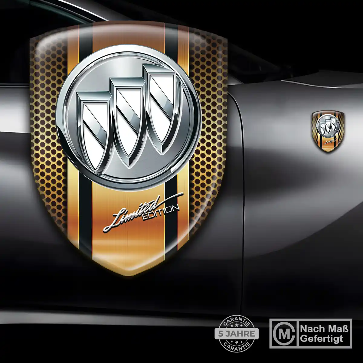 Buick 3D Gel Aufkleber Wappen Luxus-Edition