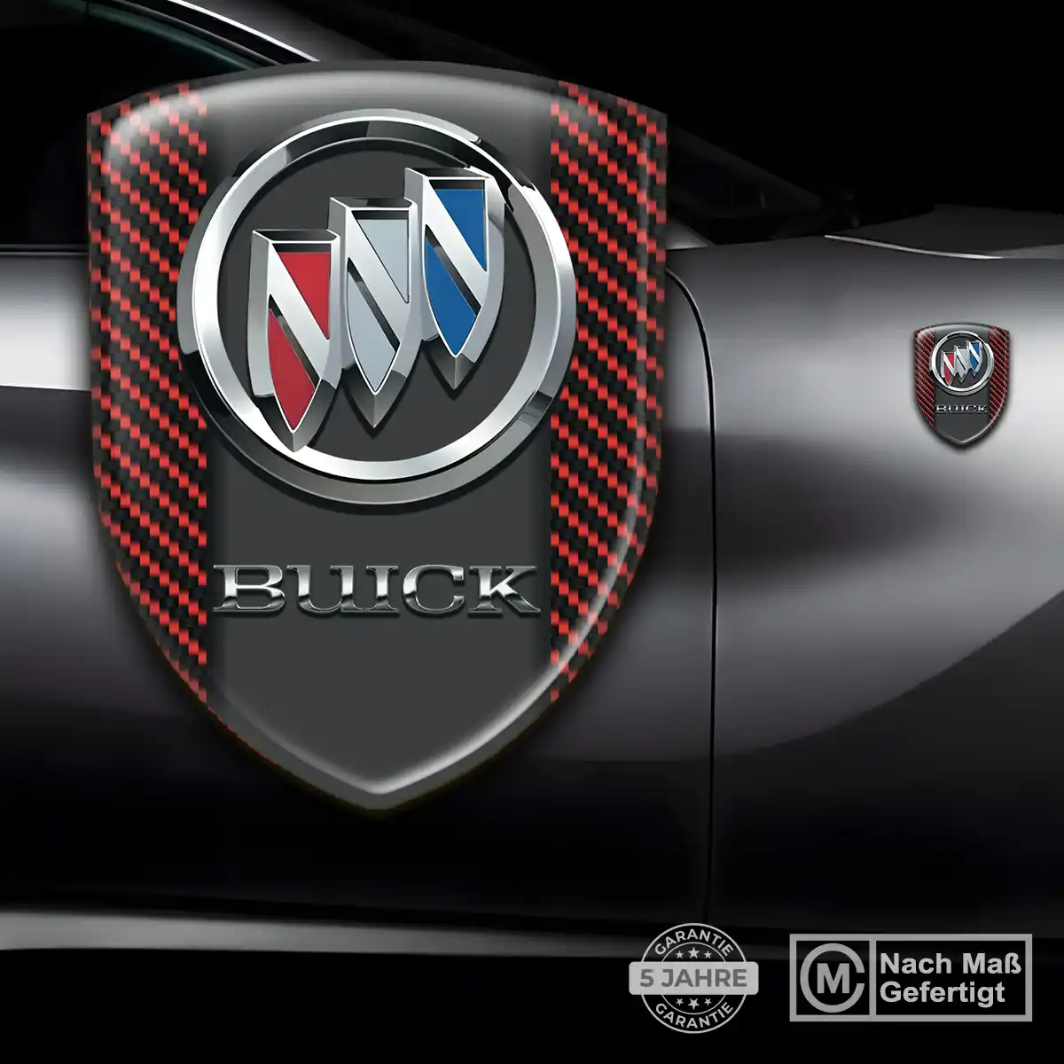 Buick 3D Gel Aufkleber Wappen Premium-Edition