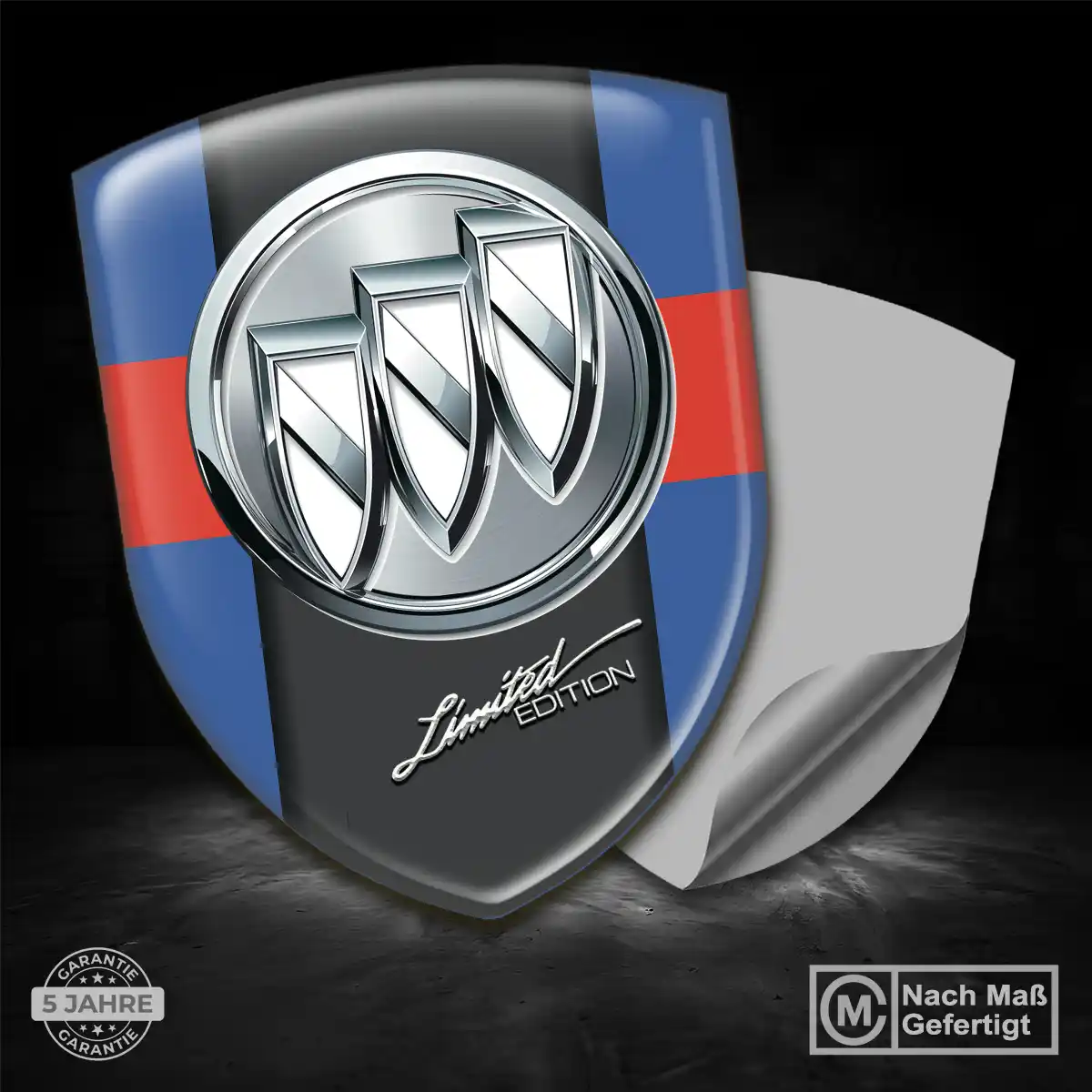 Buick 3D Gel Aufkleber Wappen Premiumqualität