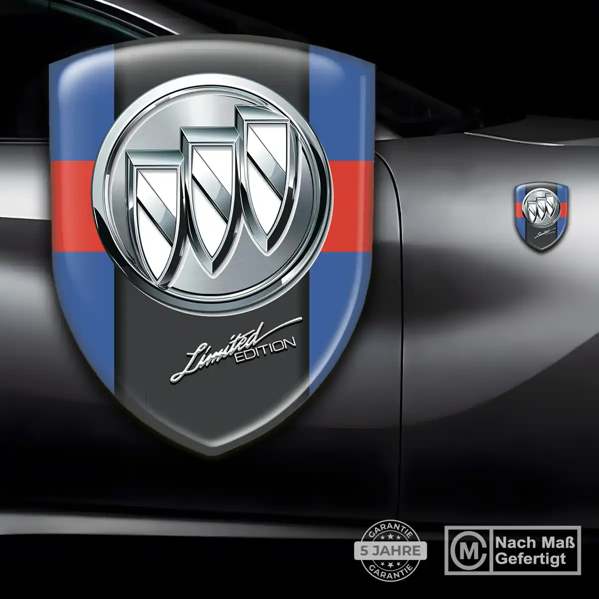 Buick 3D Gel Aufkleber Wappen Premiumqualität