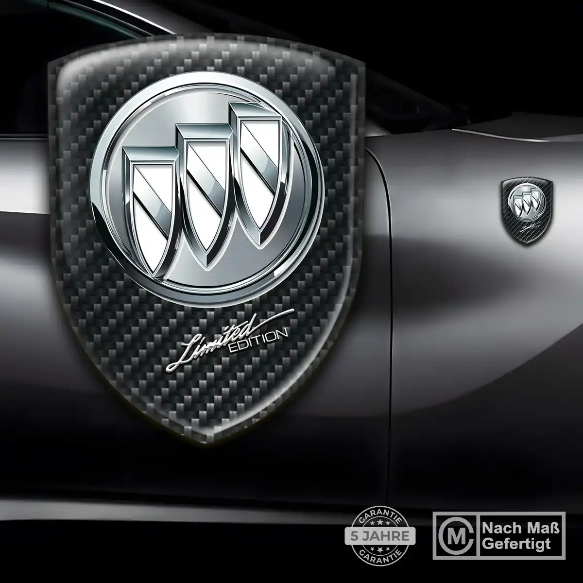 Buick 3D Gel Aufkleber Wappen Stilvolles Design