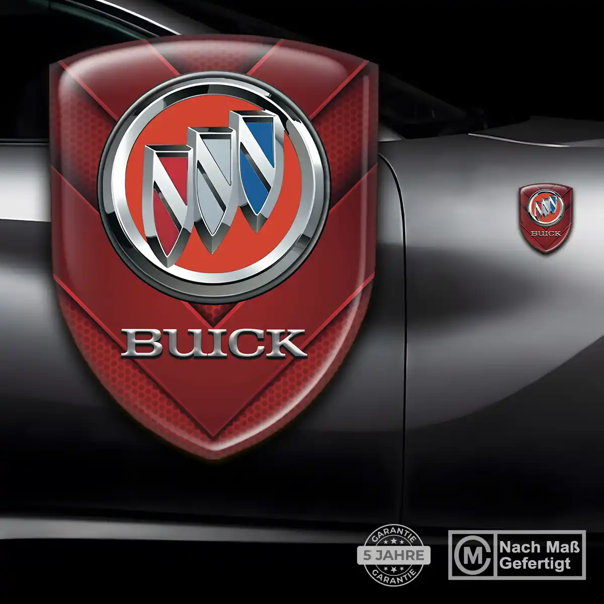 Buick 3D Gel Aufkleber Wappen Tuningfahrzeug