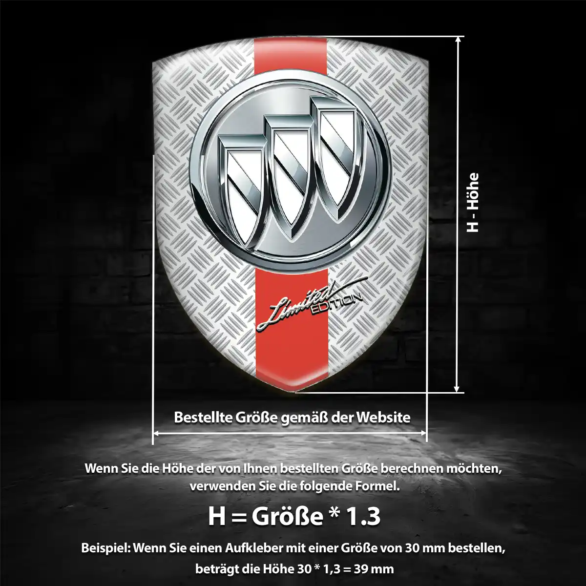 Buick Aufkleber 3D Gel Emblem Auto Hohe Qualität
