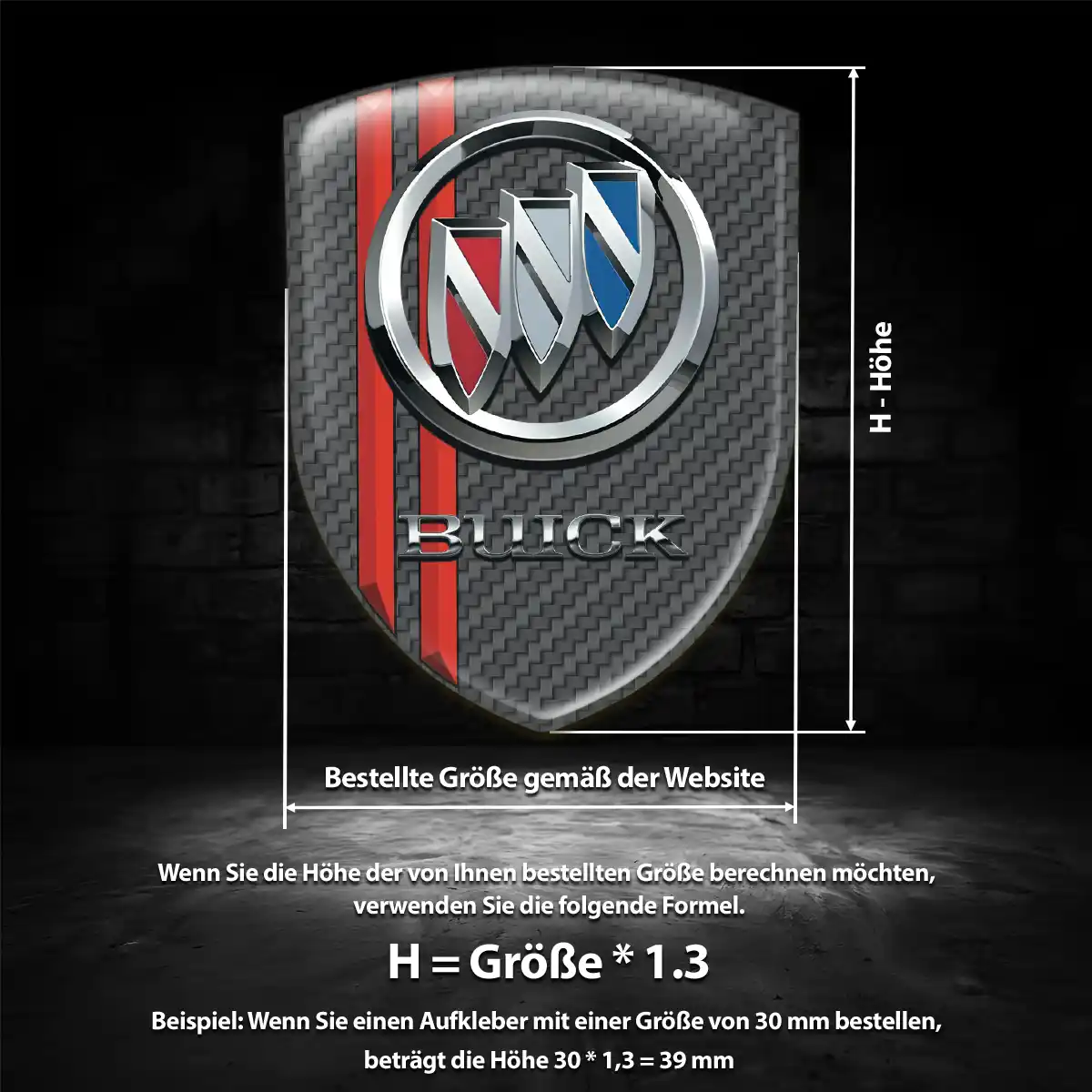 Buick Aufkleber 3D Gel Emblem Auto Luxus-Edition