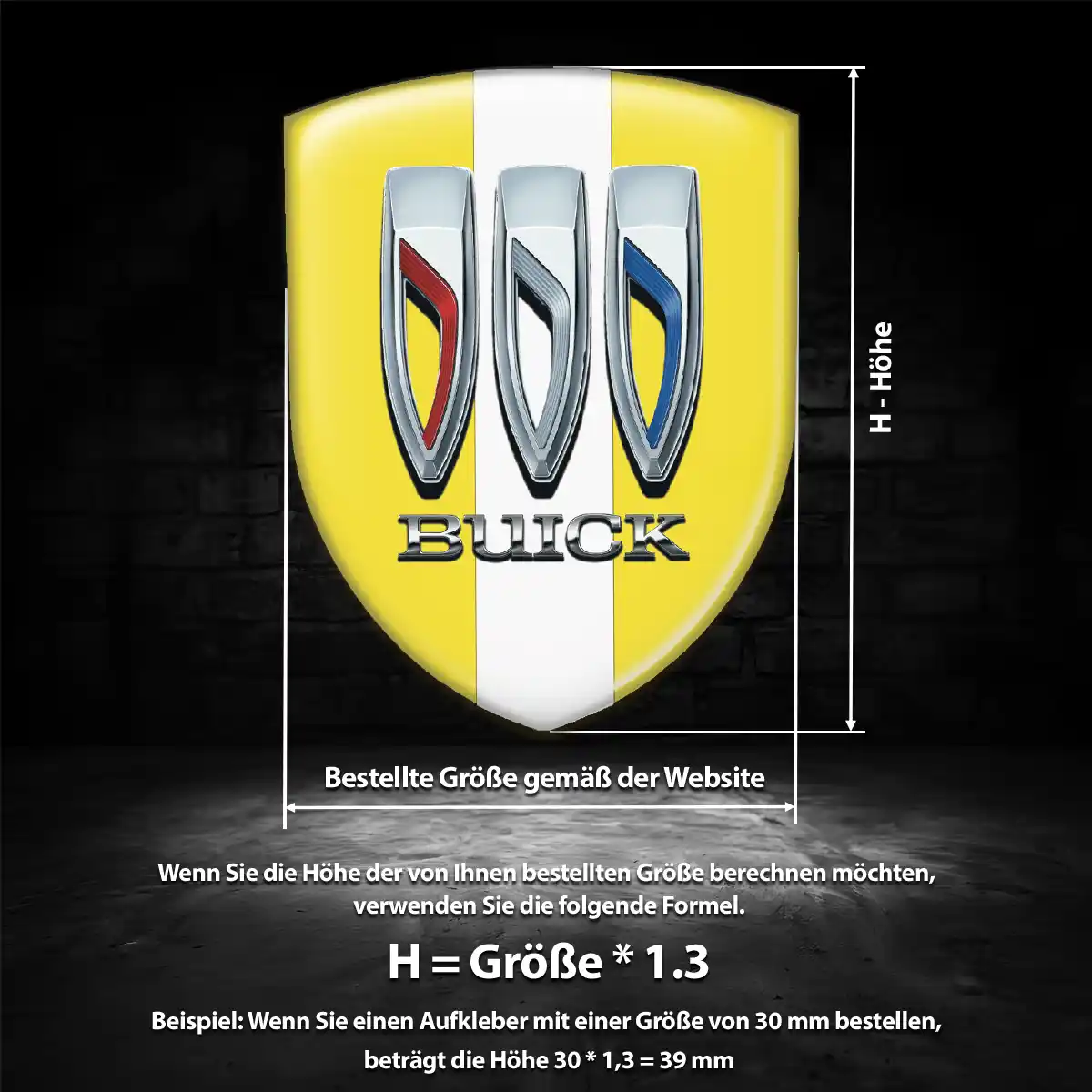 Buick Aufkleber 3D Gel Emblem Auto Markenedition