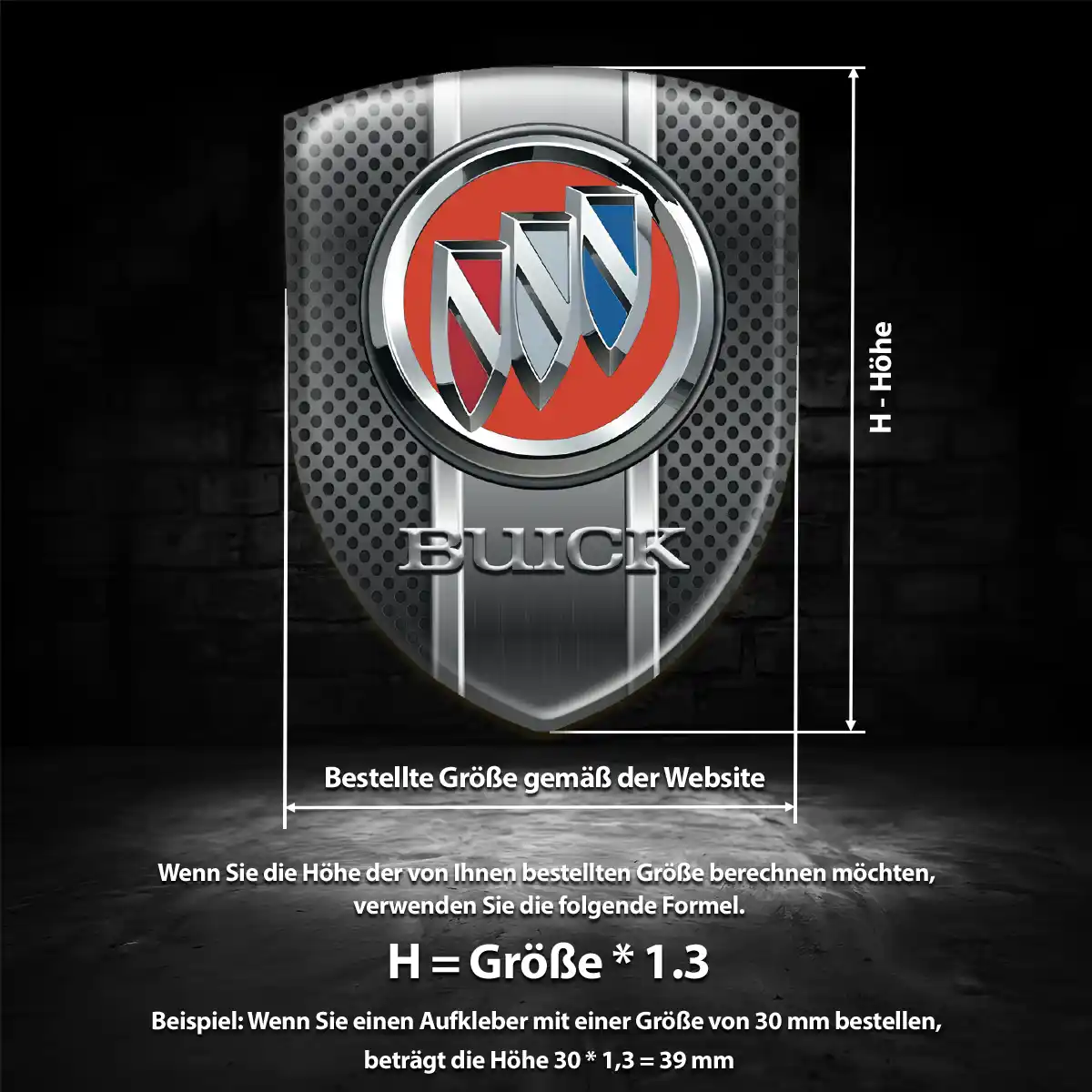 Buick Aufkleber 3D Gel Emblem Luxus-Edition
