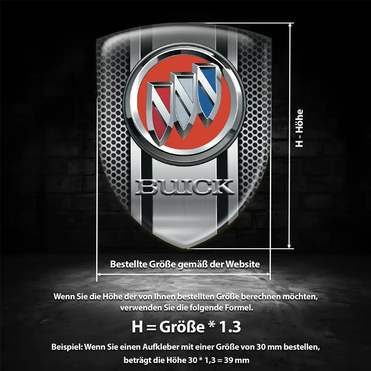 Buick Aufkleber 3D Gel Embleme Auto Luxus-Edition