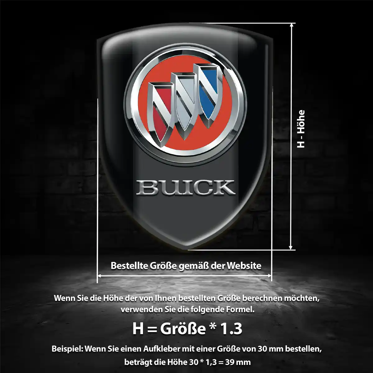 Buick Aufkleber 3D Gel Embleme Luxus-Edition