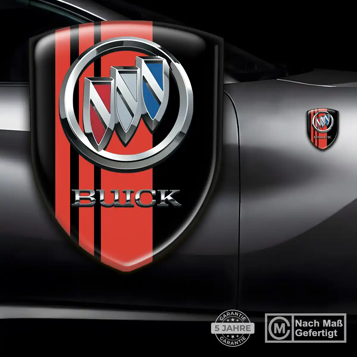 Buick Aufkleber 3D Gel Wappen Auto Stilvolles Design